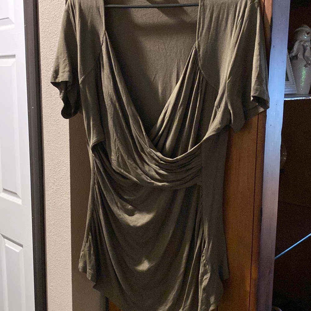 Ladies short sleeve XXL blouse